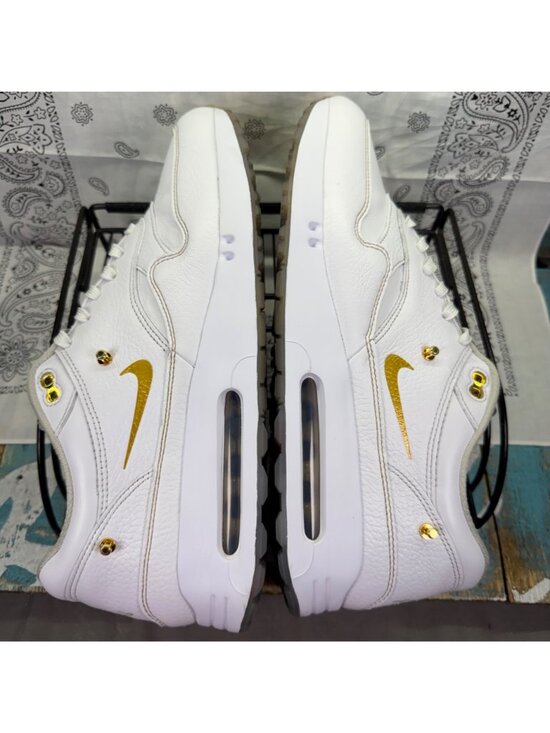 Nike Air Max 1 \'86 OG G NRG Eastside Golf White/Gold HQ3074-100 Men\'s Size 14